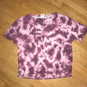 PINK oversized tie dye top, PINK brand.  Very soft